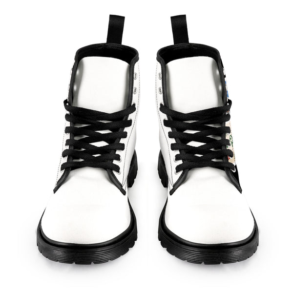 Men's Lace Up Canvas  (Model1203H)(Black)