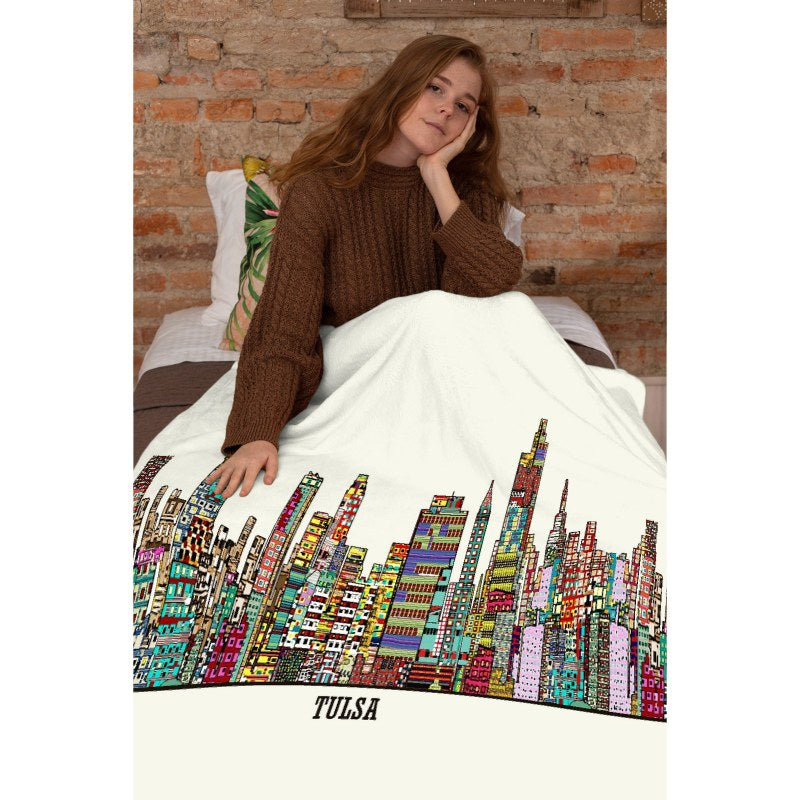 Tulsa Oklahoma Throw Blankets