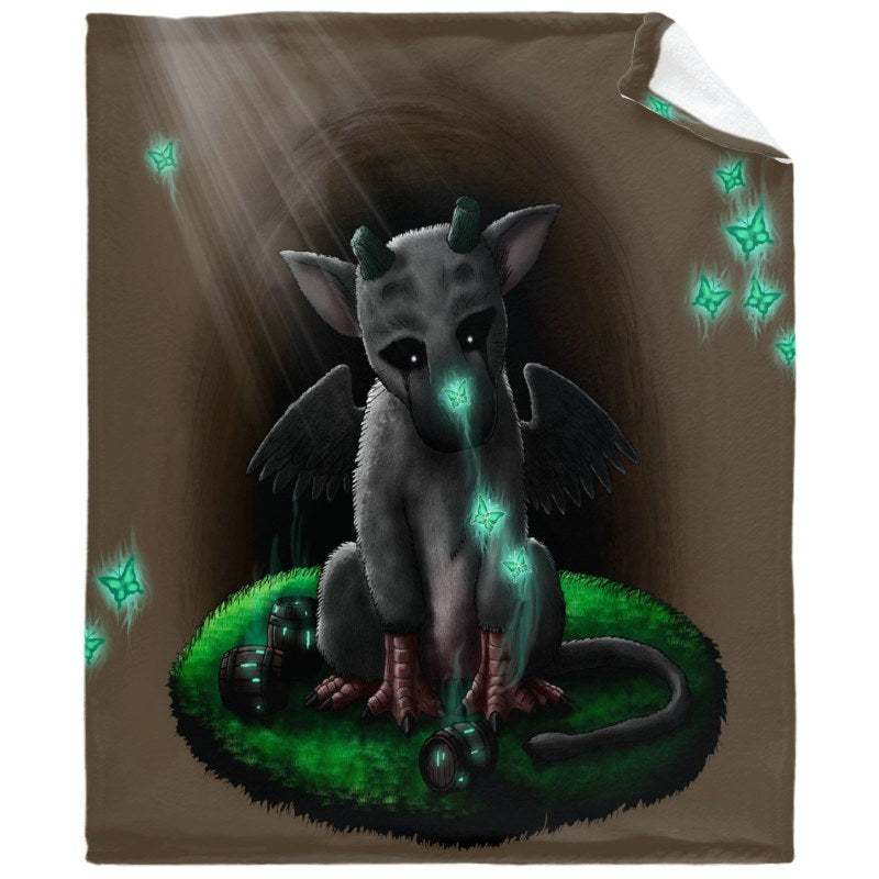 Trico Toriko The Last Guardian Throw Blankets