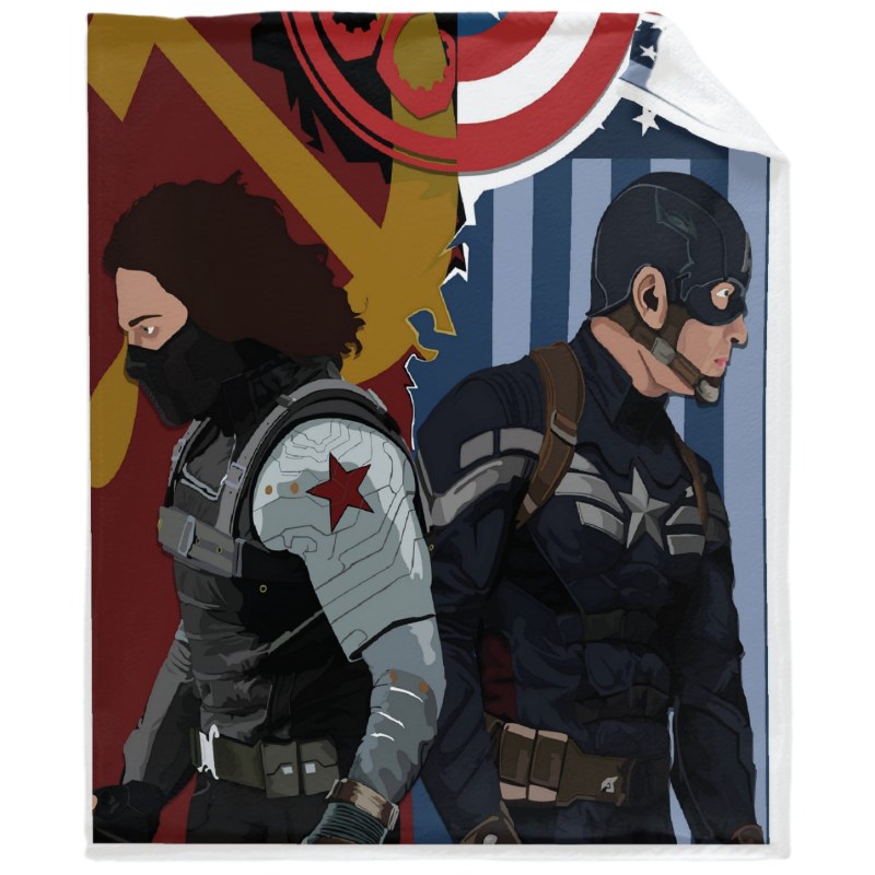 Winter Soldier S0g Throw Blankets