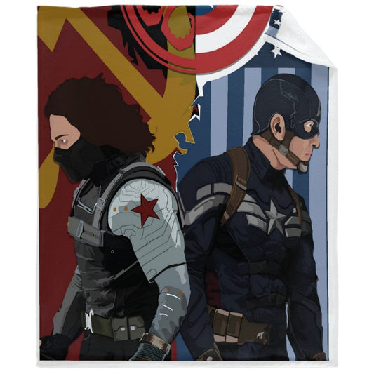 Winter Soldier S0g Throw Blankets