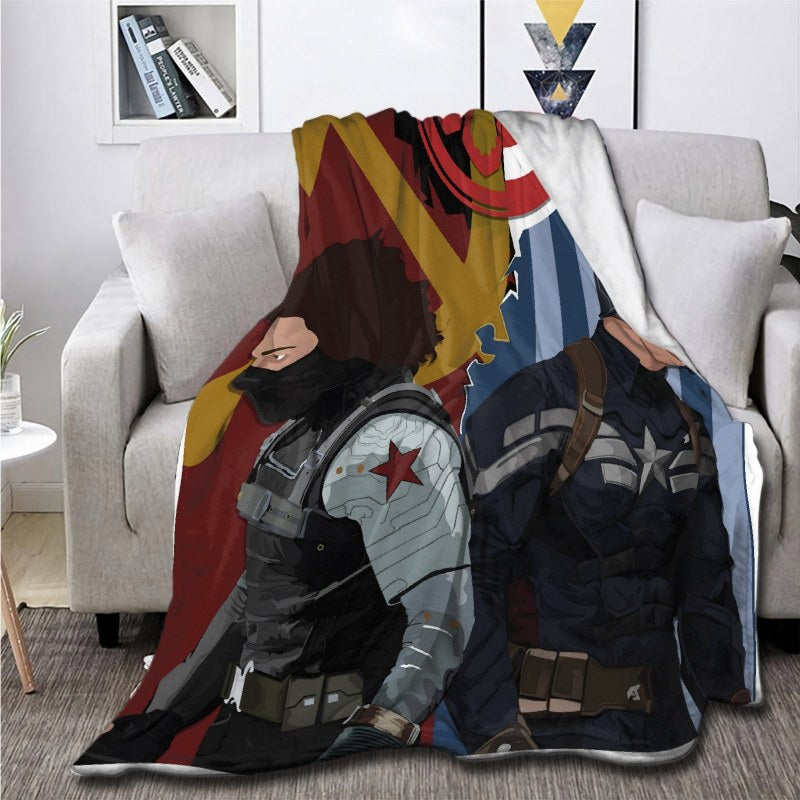 Winter Soldier S0g Throw Blankets
