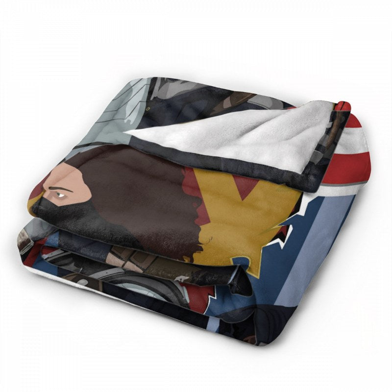 Winter Soldier S0g Throw Blankets
