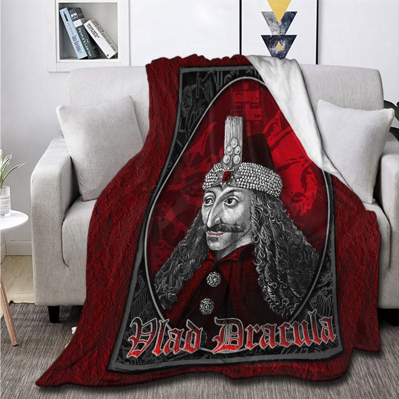 Vlad Dracula Gothic Throw Blankets