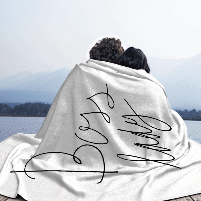 Boss Lady Hand Lettering Throw Blankets