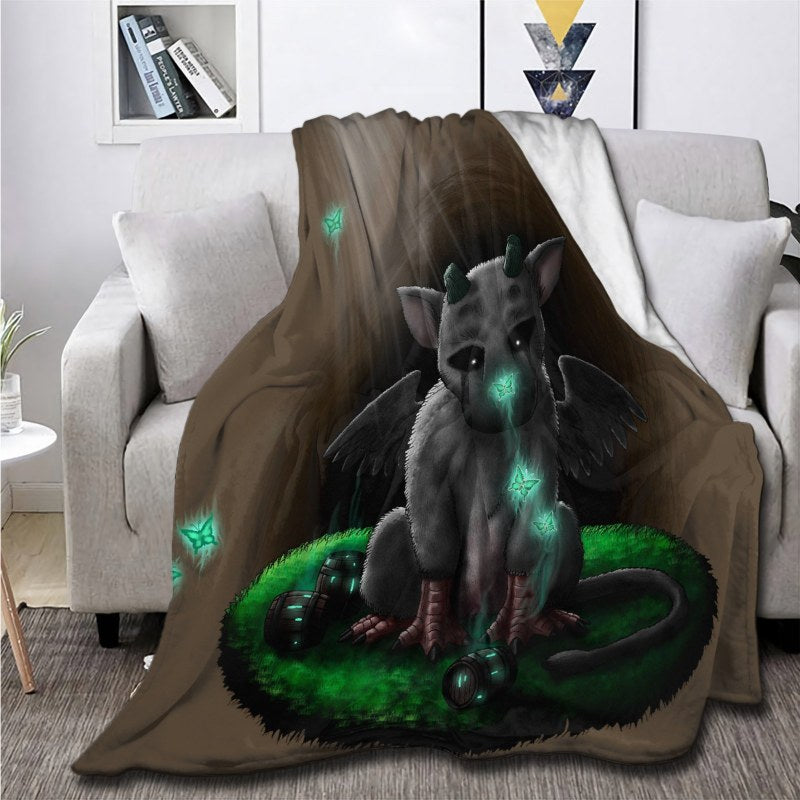 Trico Toriko The Last Guardian Throw Blankets