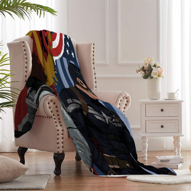 Winter Soldier S0g Throw Blankets