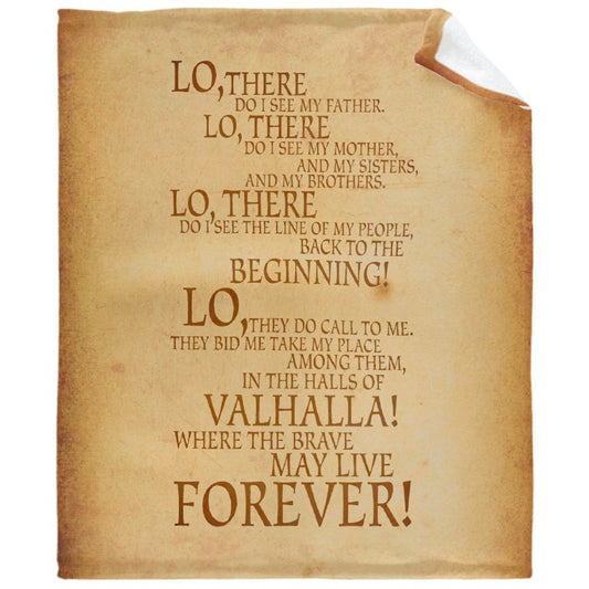 Viking Prayer Throw Blankets