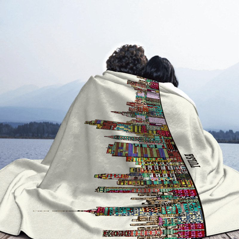 Tulsa Oklahoma Throw Blankets