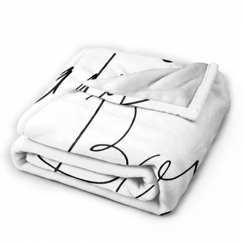 Boss Lady Hand Lettering Throw Blankets