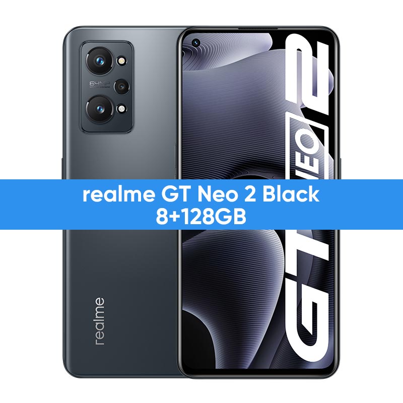 [World Premiere In Stock]realme GT Neo 2 5G New Smartphone Snapdragon 870 Octa Core 128GB/256GB 6.62" 120Hz E4 AMOLED 5000mAh