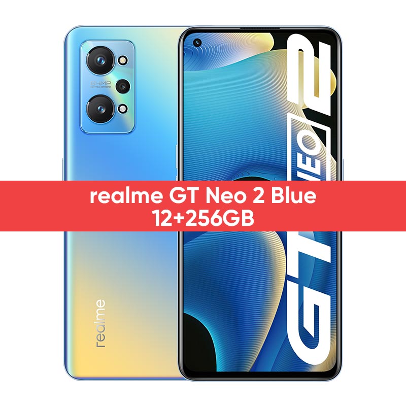 [World Premiere In Stock]realme GT Neo 2 5G New Smartphone Snapdragon 870 Octa Core 128GB/256GB 6.62" 120Hz E4 AMOLED 5000mAh