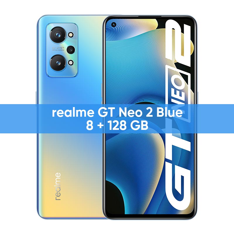 [World Premiere In Stock]realme GT Neo 2 5G New Smartphone Snapdragon 870 Octa Core 128GB/256GB 6.62" 120Hz E4 AMOLED 5000mAh