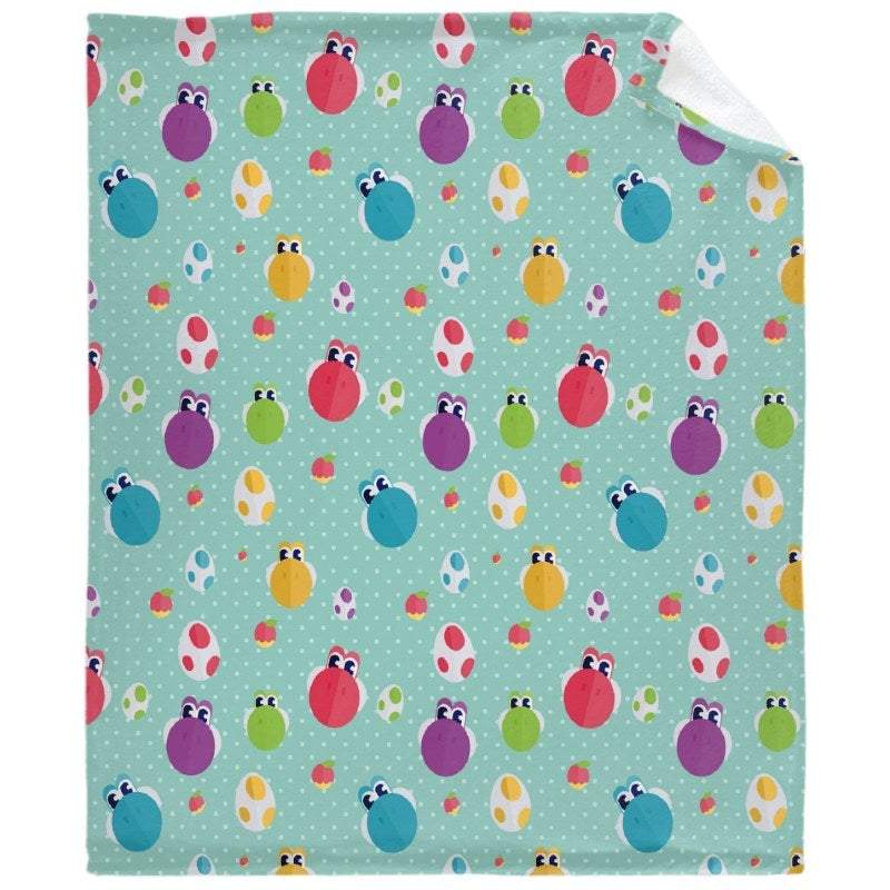 Yoshis Everywhere Throw Blankets