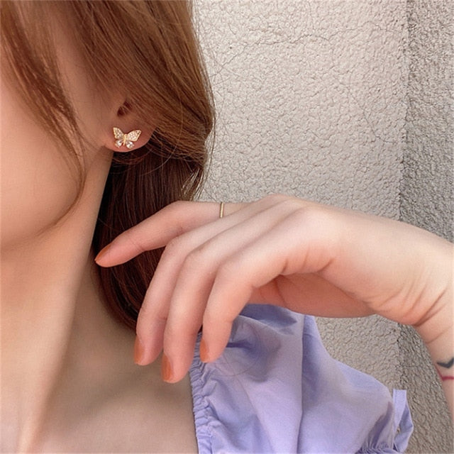 Fashions Butterfly Tassel Drop Earrings For Women Vintage Jewelry Modern Party Wedding Bridal Accessories Trendy Dangle Earrings
