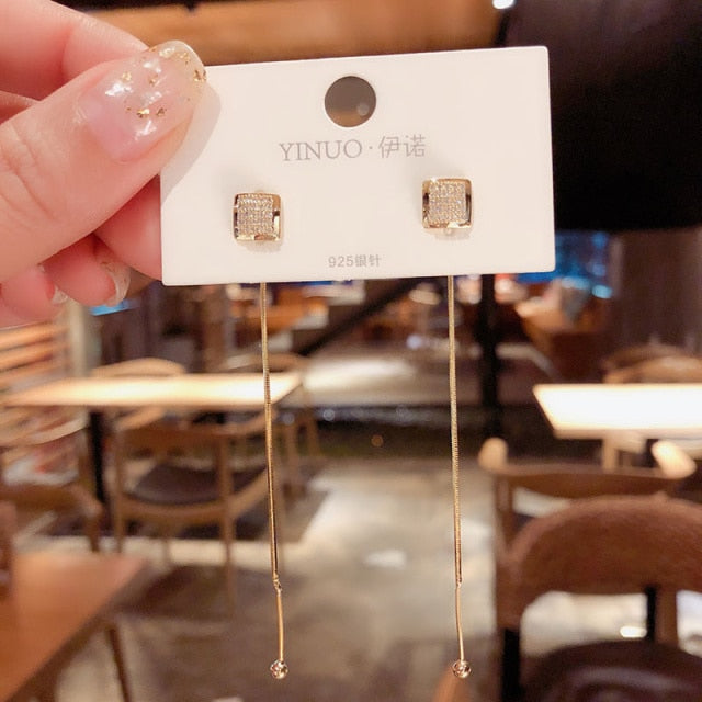 Fashions Butterfly Tassel Drop Earrings For Women Vintage Jewelry Modern Party Wedding Bridal Accessories Trendy Dangle Earrings